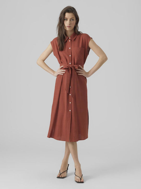 Vero Moda Maxi Shirt Dress Dress Ceramides