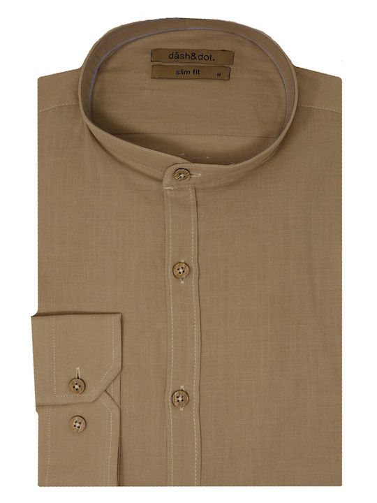 Dash&Dot Men's Shirt Brown