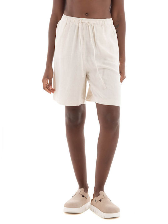 Only Women's Linen Shorts Beige