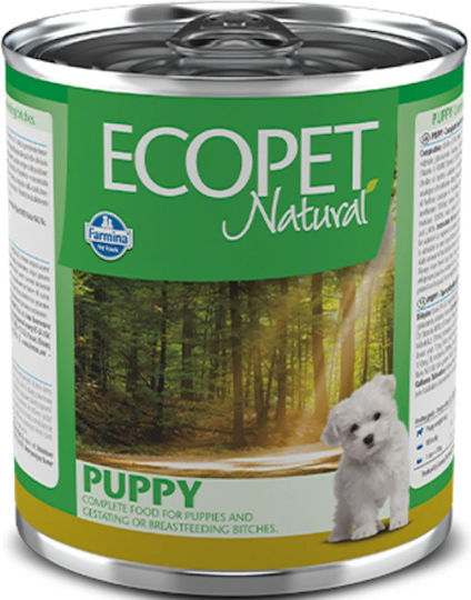 Farmina Ecopet Natural Υγρή Τροφή για Κουτάβια σε Κονσέρβα με Κοτόπουλο και Ρύζι 300gr