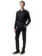 Pantaloni Chino Elastic Negru