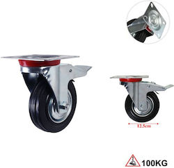 107202 Rotating Wheel with Brake 125mm