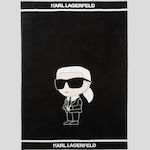Karl Lagerfeld Black Beach Towel
