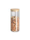 Zeller General Use Glass Jar with Airtight Lid Transparent 1100ml 1 Piece