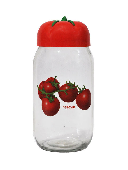 Herevin Set 1pcs Jars General Use with Lid Glass 1000ml