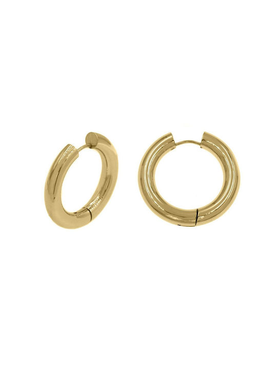 Earrings Hoops made of Steel Gold Plated