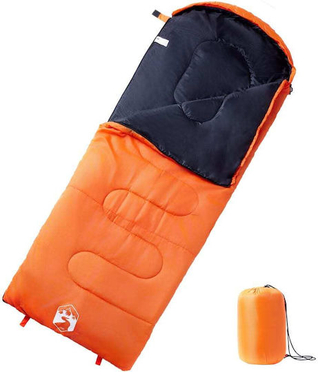 vidaXL Sleeping Bag Μονό Πορτοκαλί