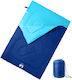 vidaXL Sac de dormit Dublu Albastru