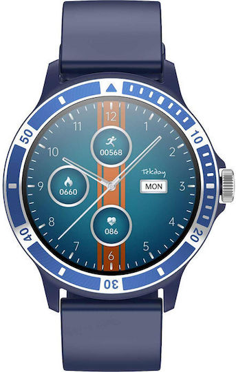 656529 42mm Smartwatch mit Pulsmesser (Blau)