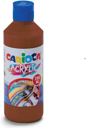 Carioca Ακρυλικό Χρώμα Ζωγραφικής Brown 250ml