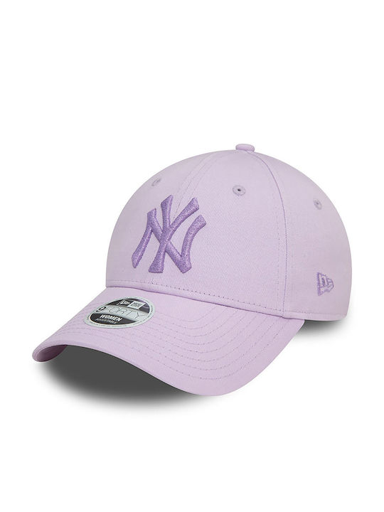 Căciulă ajustabilă Purple New Era New York Yankees pentru femei, cu efect metallic, 9forty