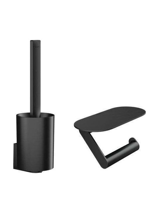 Hansgrohe Plastic Bathroom Accessory Set Black