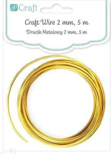 DP Craft Metallisch Draht für Schmuck Gold