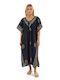 Verde Damen Kaftan Strand black