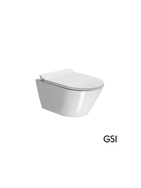 GSI Монтирана на стена тоалетна с Капак Софт Клоуз Бежов