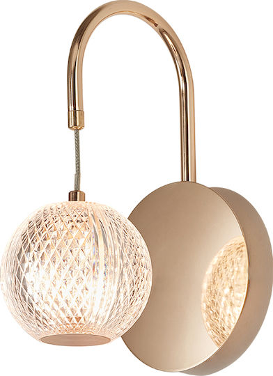 Braytron Leuchte Wand mit Fassung G9 Gold 27cm
