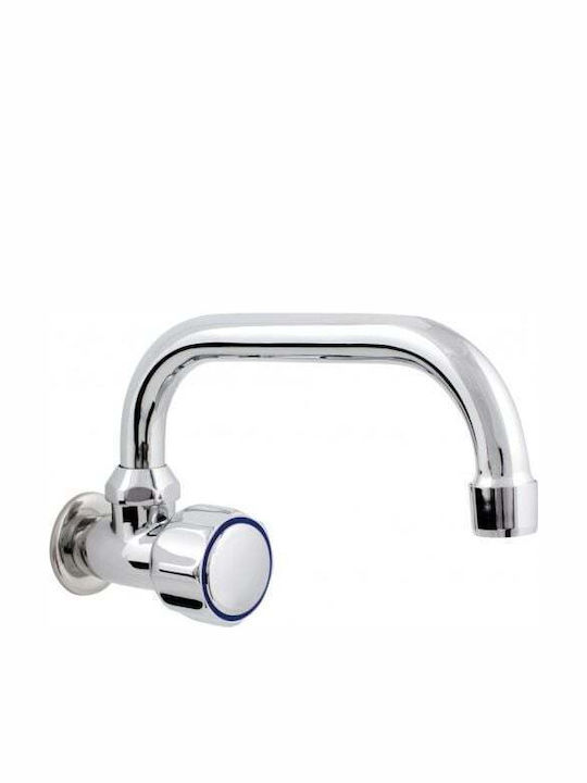 Hydroland Μπαταρία Κουζίνας Πάγκου Ασημί