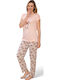 PijaMood Summer Women's Pyjama Set Orange
