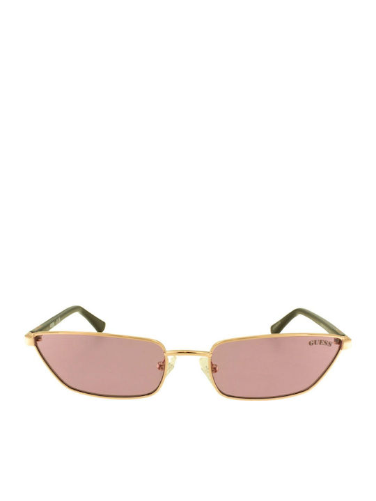 Guess Women's Sunglasses with Gold Metal Frame ...