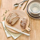 Zeller Round Wooden Chopping Board Set Beige 30.5x30.5cm