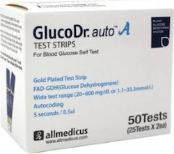 Allmedicus GlucoDr. Auto Blood Glucose Test Strips 50pcs