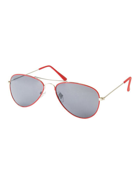 V-store Sonnenbrillen mit Rot Rahmen und Gray Linse 8886RED
