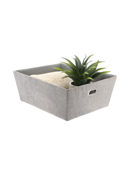 Storage Basket Fabric Gray 32.5x40x15cm 1pcs