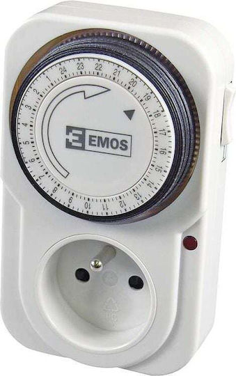 Emos Mechanical Timer Socket Daily with Countdown Timer Function