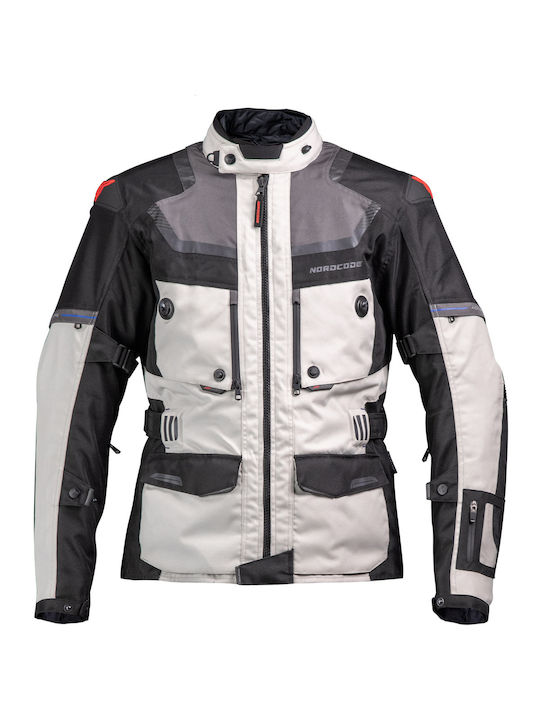 Nordcode Adventure Evo 24 Herren Motorradjacke 4 Jahreszeiten Wasserdicht Gray