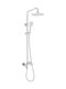 Deante Adjustable Shower Column without Mixer Silver