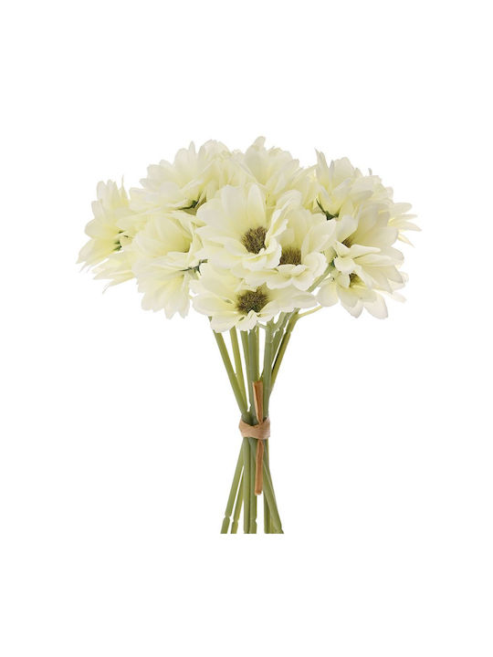 24home.gr Μπουκέτο από Τεχνητά Λουλούδια Μαργαρίτα Λευκό
