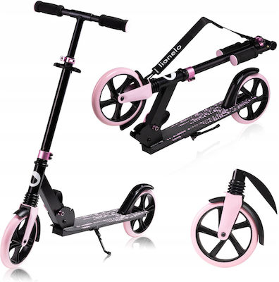 Lionelo Kids Scooter Foldable Luca 2-Wheel Black Carbon Pink