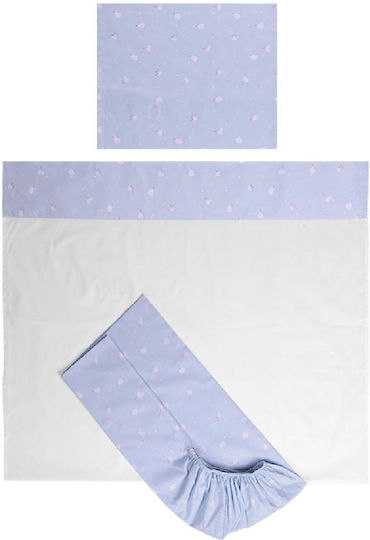 Lorelli Подредба Сини Детски Чаршафи 60x120см