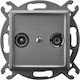 Ospel Antenna Socket Terminal in Gray color GPA-UK m 70