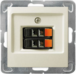 Ospel Steckdose Redner in Beige Farbe GG-2Y/m/27