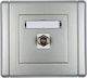 Karlik Satellitenbuchse in Silber Farbe FGF-1