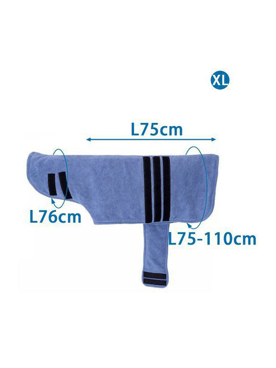 Nobleza Full Body Clothing for Dogs in Blue Color XLarge 75x76cm