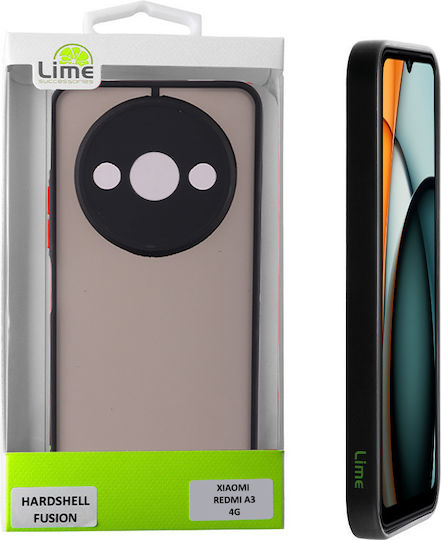 Lime Back Cover Plastic / Silicone Black (Xiaomi Redmi A3)