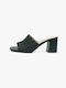 Joya Chunky Heel Mules Black