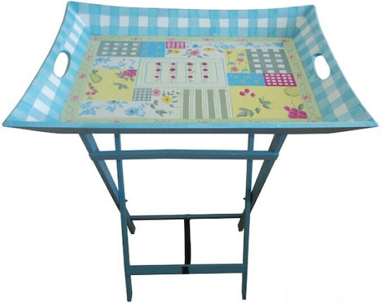 Etoile Lemnos Dreptunghiular Tavă de Servire cu Mânere în Culoare Albastru 60x60cm SP-774B 1buc