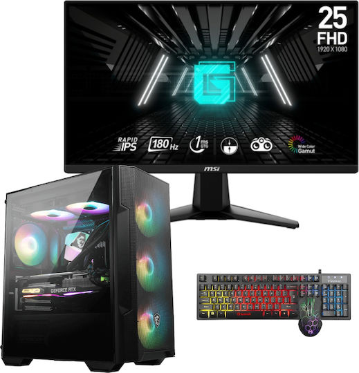 Vengeance Arkham-Z78 MSI Edition Gaming Desktop PC (Ryzen 5-7600/32GB DDR5/1TB SSD/Radeon RX 7800 XT/Fără OS) cu Monitor MSI 25" G255F IPS