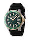 Invicta Dial Ανδρικό Ρολόι 45mm Χρονογράφος Μπαταρίας με Μαύρο Καουτσούκ Λουράκι