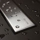 Karag Confluo Frameless Oțel inoxidabil Sifon Etaj cu Lungime 45cm Argint oțel inoxidabil