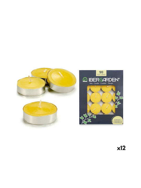 Ibergarden Scented Candle Yellow 12pcs