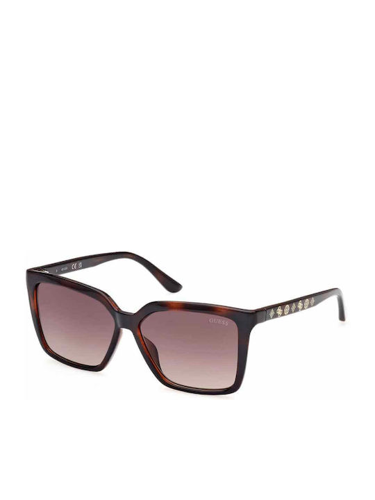 Guess Women's Sunglasses with Brown Tartaruga Plastic Frame and Brown Gradient Lens GU00099 52F