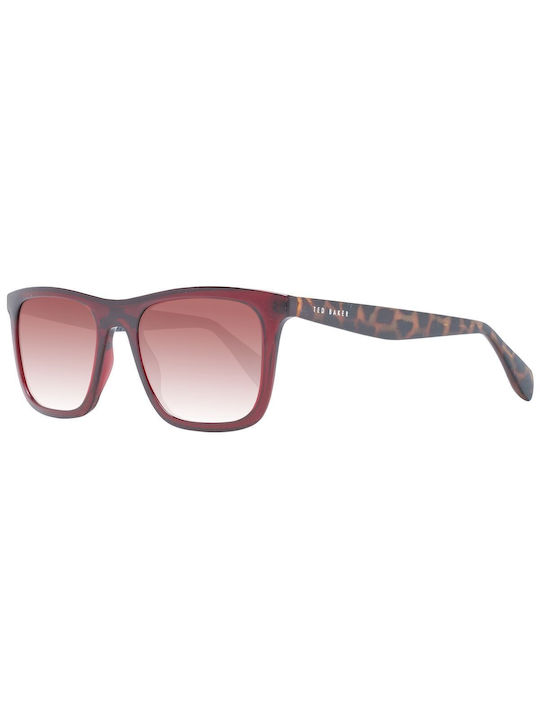 Ted Baker Women's Sunglasses with Burgundy Plastic Frame and Red Gradient Lens TB1680 249