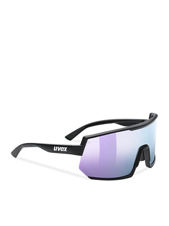 Uvex Sportstyle 235 Unisex Sunglasses with Black Plastic Frame and Multicolour Mirror Lens 5330032016