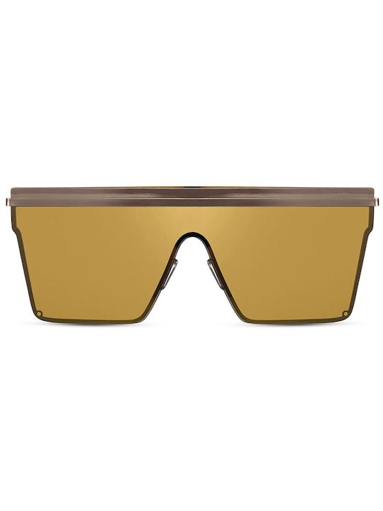 Solo-Solis Sonnenbrillen mit Braun Rahmen und Gold Spiegel Linse NDL6278
