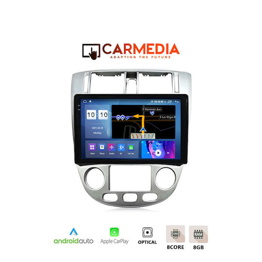 Carmedia Ηχοσύστημα Αυτοκινήτου 2 DIN (Bluetooth/USB/WiFi/GPS/Apple-Carplay/Android-Auto) με Οθόνη Αφής 10.36"