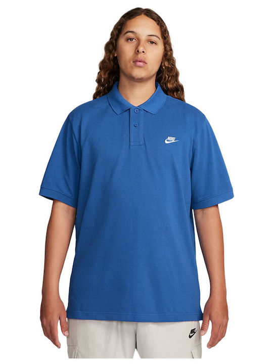 Nike Polo Αθλητικό T-shirt Μπλε